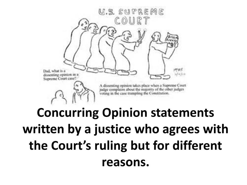 Concurring opinion online